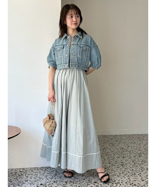 LILY BROWN⭐︎新品！半額以下！デニムジャケット、スカート　セットアップ！ LILY BROWN⭐︎新品！半額以下！デニムジャケット、スカート