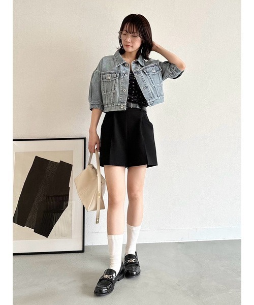 LILY BROWN｜ショートデニムジャケット | Rakuten Fashion(楽天