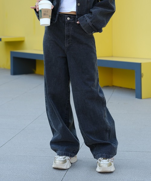 DURAS（デュラス）の「雑誌掲載｜バレルデニムパンツ（デニムパンツ・レディース・ブルー/ブラック/ライトブルー・SMALL/MEDIUM）」の2枚目の写真