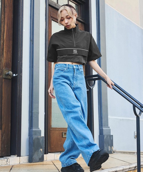 DURAS（デュラス）の「雑誌掲載｜バレルデニムパンツ（デニムパンツ・レディース・ブルー/ブラック/ライトブルー・SMALL/MEDIUM）」の5枚目の写真