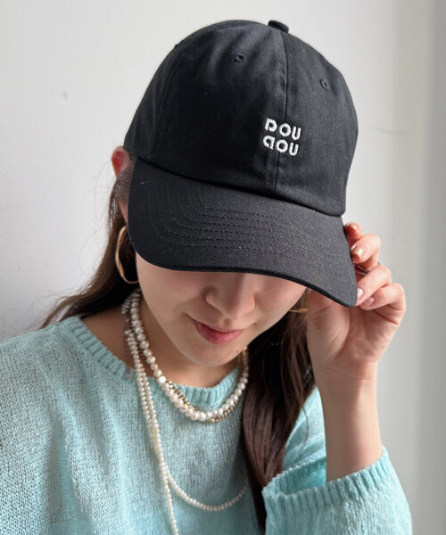 DouDou(ドゥドゥ)の「DD刺繍キャップ(キャップ・レディース・グリーン/サンドベージュ/ブラック/ネイビー・FREE)」の8枚目の写真