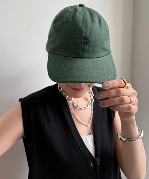 DouDou(ドゥドゥ)の「DD刺繍キャップ(キャップ・レディース・グリーン/サンドベージュ/ブラック/ネイビー・FREE)」の21枚目の写真