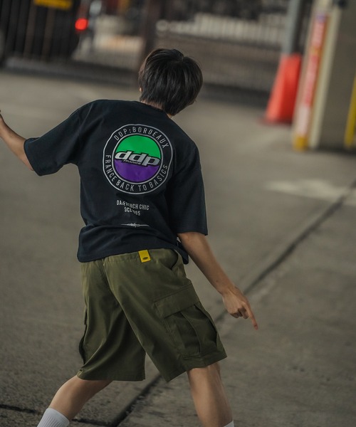 ddp（ディーディーピー）の「【DDP】オーバルロゴ刺しゅう カーゴショーツ（カーゴパンツ・メンズ・カーキ/ブラック・LARGE/SMALL/MEDIUM/X-LARGE）」の8枚目の写真