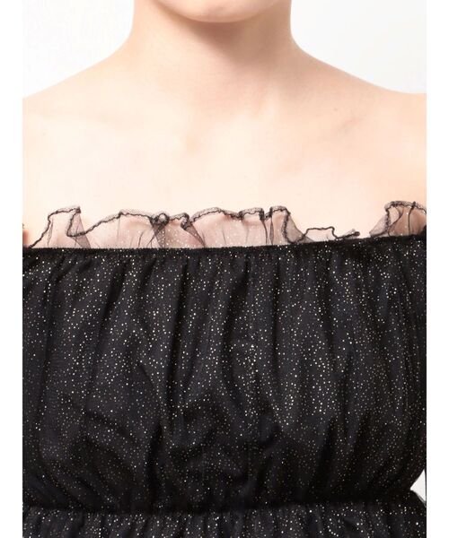 GYDA（ジェイダ）の「ラメチュールオフショルブラウス（シャツ/ブラウス・レディース・スカイブルー/ブラック・FREE）」の19枚目の写真