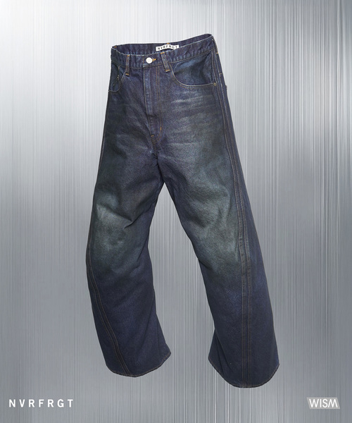 NVRFRGT × WISM別注 3D TWISTED WIDE LEG JEANS（デニムパンツ