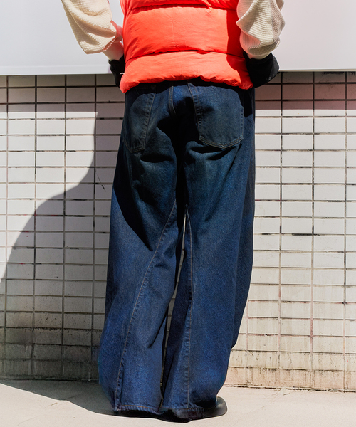 NVRFRGT × WISM別注 3D TWISTED WIDE LEG JEANS（デニムパンツ