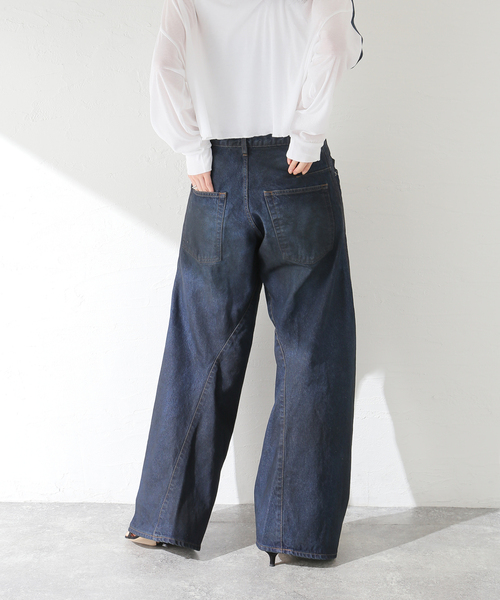 NVRFRGT × WISM別注 3D TWISTED WIDE LEG JEANS 【公式通販】