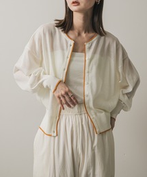 SENSE OF PLACE by URBAN RESEARCH | 『WEB限定』シアーボリュームスリーブカーディガン(ニット/セーター)