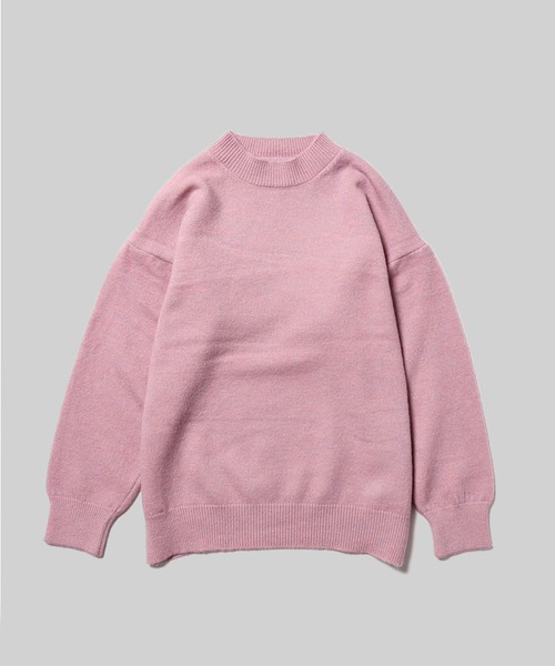 AO2（アオズ）の「▲Crewneck Basic Knit / クルーネックニット（ニット/セーター・レディース・アイボリー/パープル・FREE）」の4枚目の写真