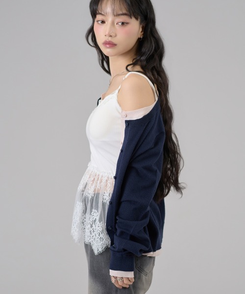 apres jour mignon(アプレジュールミニョン)の「【apresjour mignon×ARIAZ】カップ付き裾レースキャミソール(キャミソール・レディース・オフホワイト・フリー)」の5枚目の写真