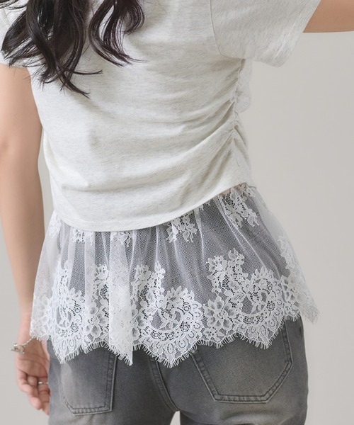 apres jour mignon(アプレジュールミニョン)の「【apresjour mignon×ARIAZ】カップ付き裾レースキャミソール(キャミソール・レディース・オフホワイト・フリー)」の10枚目の写真