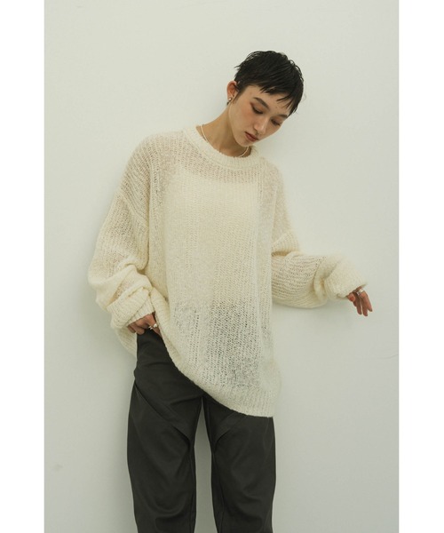 セール】jaguard sheer knit(unisex)（ニット/セーター）｜Knuth
