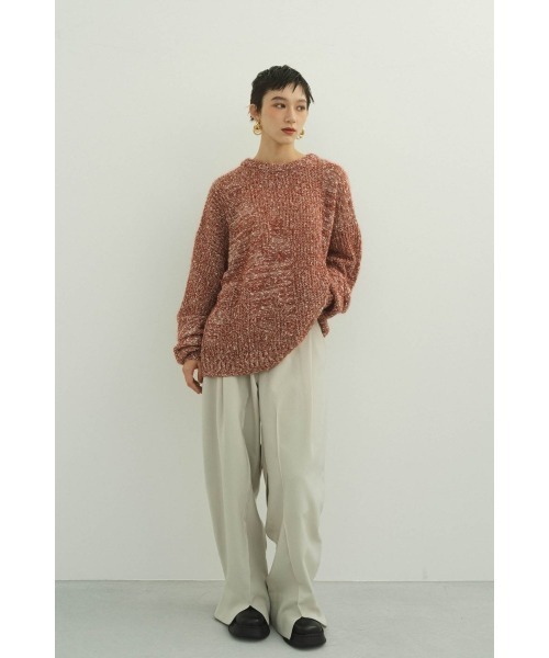 Knuth Marf（クヌースマーフ）の「jaguard sheer knit(unisex)（ニット/セーター・レディース・レッド/ホワイト/ライトブルー・FREE）」の22枚目の写真