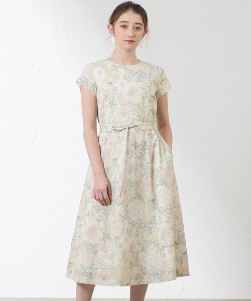 amaca（アマカ）の「Rose Xanthe フレンチスリーブワンピース