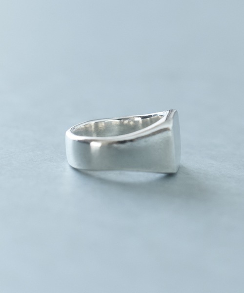 NUMBER (N)INE ロゴリング セール】FLAT SQUARE TOP N(N) SIDE LOGO RING / フラット