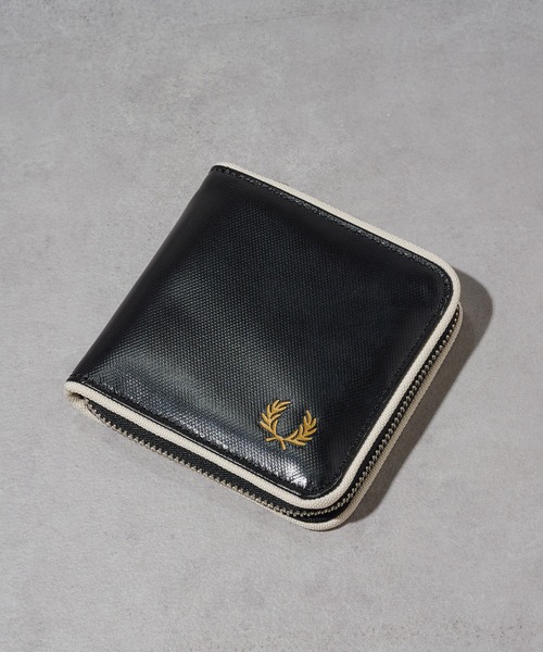 FRED PERRY（フレッドペリー）の「【FRED PERRY】CLASSIC ZIP AROUND WALLET クラシックラウンドファスナーウォレット 二つ折り財布 L1195（財布・メンズ・ブラック・FREE）」の4枚目の写真