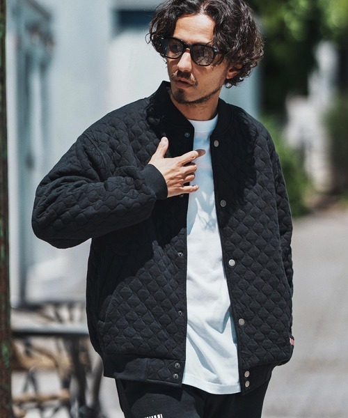 felkod(フィルコッド)の「mj10795- Quilted Relax Blouson キルティングブルゾン(ブルゾン・メンズ・グレイッシュベージュ/ブラック・S/M/L)」の2枚目の写真
