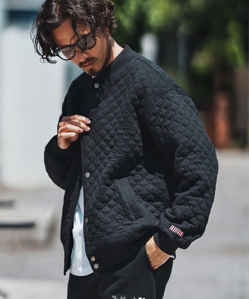 felkod(フィルコッド)の「mj10795- Quilted Relax Blouson キルティングブルゾン(ブルゾン・メンズ・グレイッシュベージュ/ブラック・S/M/L)」の11枚目の写真