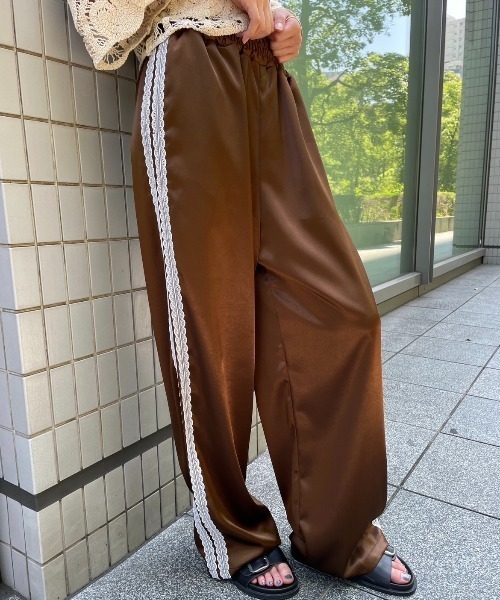 AIC.(エーアイシー)の「【再入荷】レーステープサテンイージーパンツ(その他パンツ・レディース・ブラック/ライトグレー/ブラウン・FREE)」の21枚目の写真