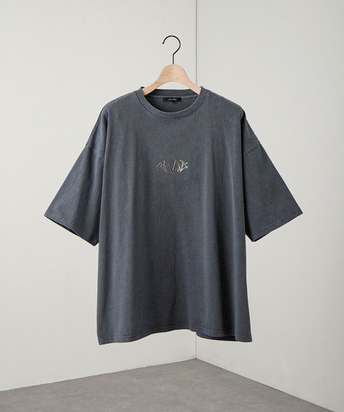 Alfred Alex】ヴィンテージ加工ピグメント3Dメタルディストーテッド