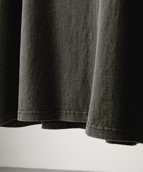 Alfred Alex(アルフレッドアレックス)の「【Alfred Alex】ヴィンテージ加工ピグメント3Dメタルディストーテッドロゴ半袖Tシャツ(Tシャツ/カットソー・メンズ・ブラック/ワイン/グレイッシュブルー・M/L)」の9枚目の写真