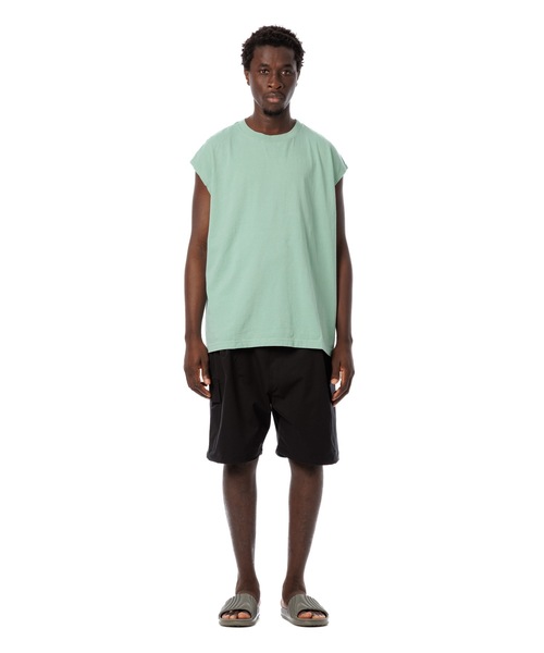 American Cotton Slit Sleeveless Tee / アメリカンコットン後