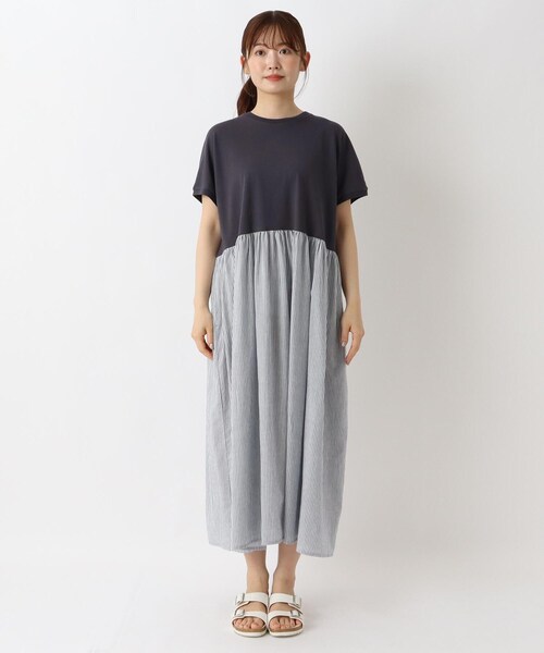 one'sterrace(ワンズテラス)の「切替コンビワンピース(ワンピース・レディース・ブラック系8/ネイビー系5/ベージュ系その他7・02)」の18枚目の写真
