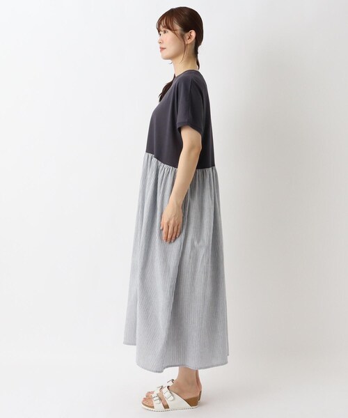 one'sterrace(ワンズテラス)の「切替コンビワンピース(ワンピース・レディース・ブラック系8/ネイビー系5/ベージュ系その他7・02)」の17枚目の写真