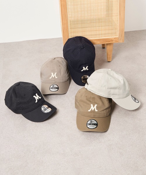 ≠ME × NEWERA コラボキャップ 9THIRTY NEW ERA×MICA&DEAL】'M'ロゴコラボレーションCAP-9THIRTY