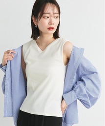 ad thie（アドティエ）の「前後2way リブタンクトップ（タンクトップ）」
