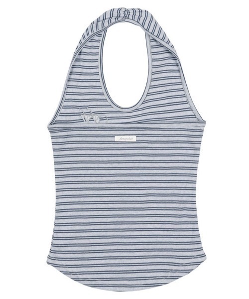 タンクトップ ノースリーブ A'GEM/9 × .kom 「FANCY CLUB/ファンシークラブ」 Stripe Open-back Haltern A'GEM/9 × .kom 『FANCY CLUB/ファンシークラブ』 Stripe Open