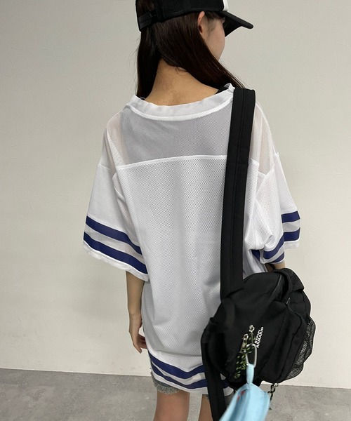 repipi armario(レピピ アルマリオ)の「キリカエメッシュルーズTワンピース(ワンピース・キッズ・ホワイト/ネイビー/ブラック・SMALL/MEDIUM/LARGE)」の20枚目の写真