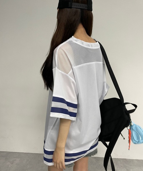 repipi armario(レピピ アルマリオ)の「キリカエメッシュルーズTワンピース(ワンピース・キッズ・ホワイト/ネイビー/ブラック・SMALL/MEDIUM/LARGE)」の21枚目の写真