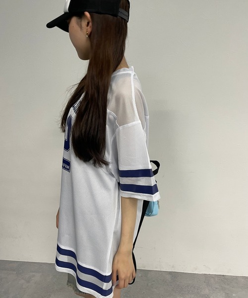 repipi armario(レピピ アルマリオ)の「キリカエメッシュルーズTワンピース(ワンピース・キッズ・ホワイト/ネイビー/ブラック・SMALL/MEDIUM/LARGE)」の22枚目の写真