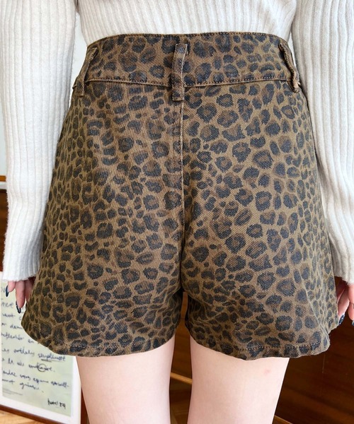 セール】レオパード柄ラップ風ショートパンツ（その他パンツ