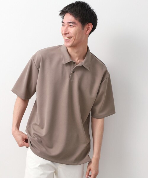 THE SHOP TK （ザ ショップ ティーケー ）の「ドライタッチカノコポロシャツ 【洗濯機OK/さらさら】（ポロシャツ・メンズ・ブラック/ライトグレー/ブラウン系/ブルー系その他/レンガ・04/02/03）」の3枚目の写真