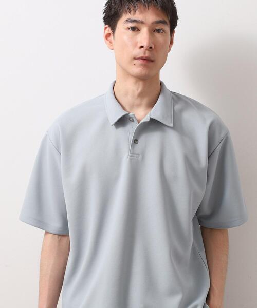 THE SHOP TK （ザ ショップ ティーケー ）の「ドライタッチカノコポロシャツ 【洗濯機OK/さらさら】（ポロシャツ・メンズ・ブラック/ライトグレー/ブラウン系/ブルー系その他/レンガ・04/02/03）」の2枚目の写真