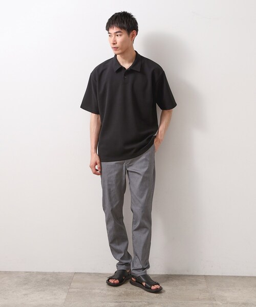 THE SHOP TK （ザ ショップ ティーケー ）の「ドライタッチカノコポロシャツ 【洗濯機OK/さらさら】（ポロシャツ・メンズ・ブラック/ライトグレー/ブラウン系/ブルー系その他/レンガ・04/02/03）」の8枚目の写真