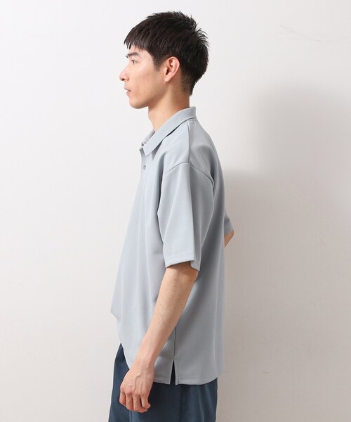 THE SHOP TK （ザ ショップ ティーケー ）の「ドライタッチカノコポロシャツ 【洗濯機OK/さらさら】（ポロシャツ・メンズ・ブラック/ライトグレー/ブラウン系/ブルー系その他/レンガ・04/02/03）」の10枚目の写真