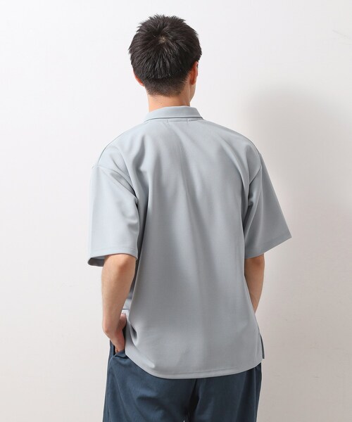 THE SHOP TK （ザ ショップ ティーケー ）の「ドライタッチカノコポロシャツ 【洗濯機OK/さらさら】（ポロシャツ・メンズ・ブラック/ライトグレー/ブラウン系/ブルー系その他/レンガ・04/02/03）」の11枚目の写真
