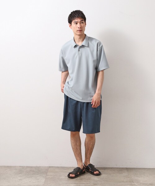 THE SHOP TK （ザ ショップ ティーケー ）の「ドライタッチカノコポロシャツ 【洗濯機OK/さらさら】（ポロシャツ・メンズ・ブラック/ライトグレー/ブラウン系/ブルー系その他/レンガ・04/02/03）」の12枚目の写真