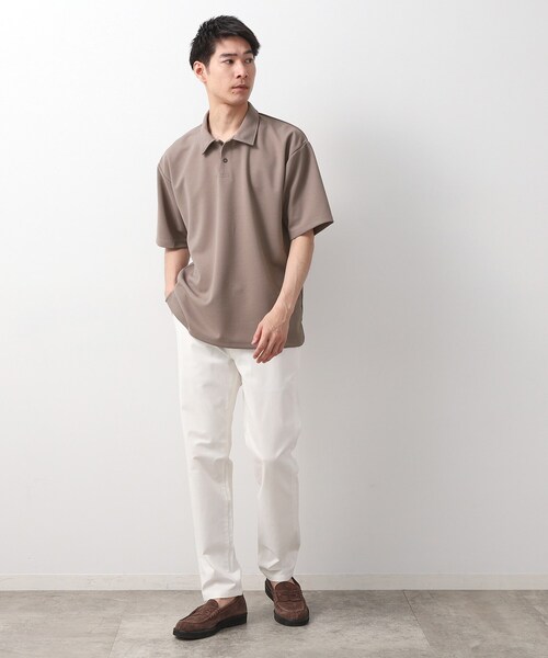 THE SHOP TK （ザ ショップ ティーケー ）の「ドライタッチカノコポロシャツ 【洗濯機OK/さらさら】（ポロシャツ・メンズ・ブラック/ライトグレー/ブラウン系/ブルー系その他/レンガ・04/02/03）」の16枚目の写真