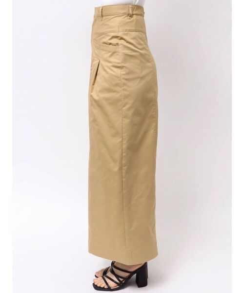 MERCURYDUO(マーキュリーデュオ)の「チノハイウエストタックワイドパンツ(チノパンツ・レディース・ベージュ・SMALL/MEDIUM)」の9枚目の写真