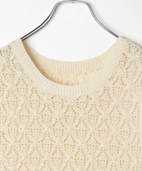 LEPSIM（レプシィム）の「7ゲージフリンジベスト　571071（ベスト・レディース・ブラック/アイボリー・FREE）」の11枚目の写真