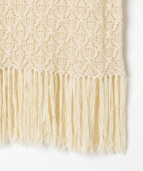 LEPSIM（レプシィム）の「7ゲージフリンジベスト　571071（ベスト・レディース・ブラック/アイボリー・FREE）」の13枚目の写真