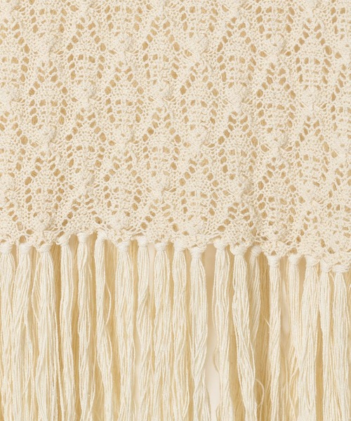 LEPSIM（レプシィム）の「7ゲージフリンジベスト　571071（ベスト・レディース・ブラック/アイボリー・FREE）」の15枚目の写真