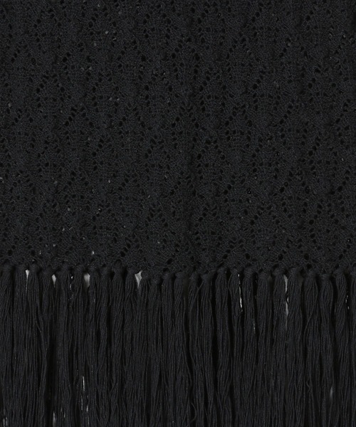 LEPSIM（レプシィム）の「7ゲージフリンジベスト　571071（ベスト・レディース・ブラック/アイボリー・FREE）」の16枚目の写真