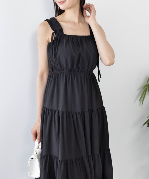 clear（クリア）の「リボンフリルキャミワンピース[着回し力抜群 ガーリー レイヤード]≪SS新作≫（ワンピース・レディース・ブラウン系その他/ブラック/レッド系その他3・F）」の11枚目の写真