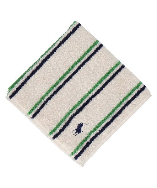POLO RALPH LAUREN（ポロ ラルフ ローレン）の「メンズ タオルハンカチ ラージサイズ（ハンカチ/ハンドタオル・メンズ・ネイビー/アイボリー/サックスブルー・FREE）」の2枚目の写真