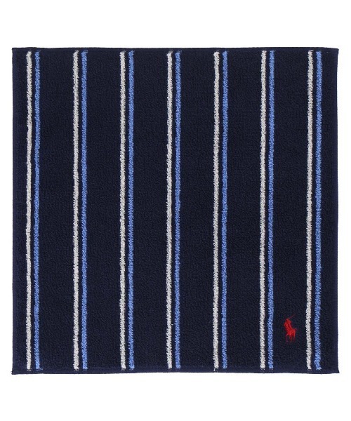POLO RALPH LAUREN（ポロ ラルフ ローレン）の「メンズ タオルハンカチ ラージサイズ（ハンカチ/ハンドタオル・メンズ・ネイビー/アイボリー/サックスブルー・FREE）」の4枚目の写真